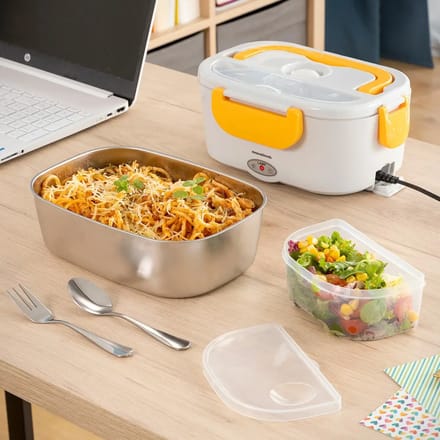 Boîte à Repas Électrique - Lunffi - InnovaGoods - 1,5 L - Acier inoxydable - Pliable grijs