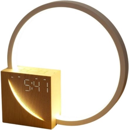 Wake up Licht - Digitale Wekker - Wake-up Lichts - Lichtwekker met Led Display - Goud