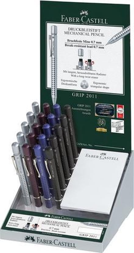 Faber-Castell vulpotlood - GRIP 2011 - 0,7mm - display 20 stuks - FC-131220