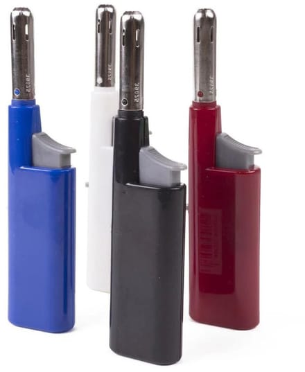 Benson Aansteker - 2x stuks - navulbaar - BBQ aansteker - 12 cm