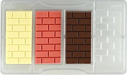 Chocolade mal stenen muur - Decora