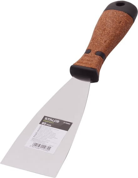 Plamuurmes kurk 60mm RVS STALCO PERFECT S-73363