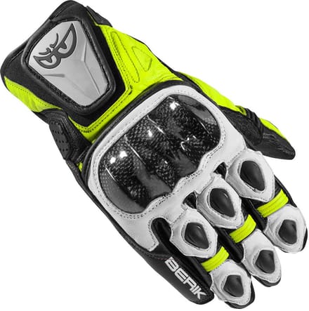 Berik Namib Zwart Wit Neon Geel Handschoenen - Handschoen