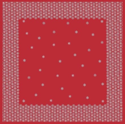 Duni Napperon Scandi 84 Cm Papier Rood