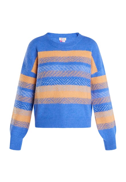 IZIA Jumper Dames Blauw Veelkleurig