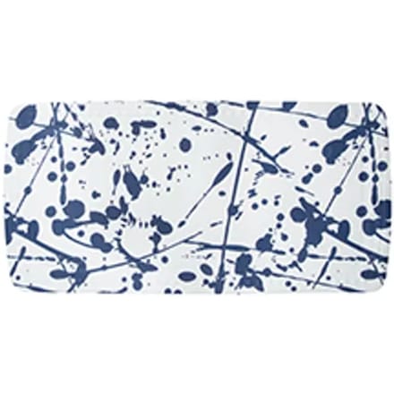 Spirella Bang Badkuip Insert – Antislip Badmat van PVC – Blauw/Wit – 71 × 36 cm