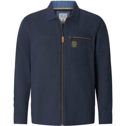 Jan Vanderstorm herren Outdoorshirt - 41/42 - donkerblauw - Plus Size