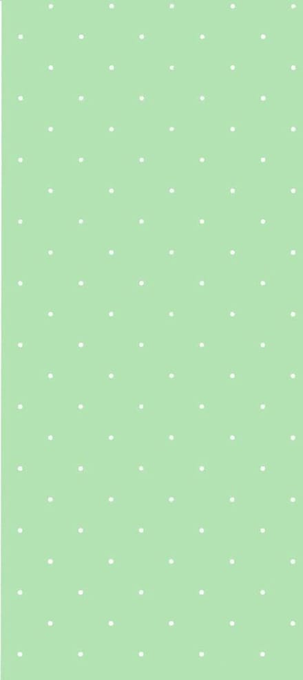 Dutch Wallcoverings Vlakvinylbehang stipjes - groen/wit