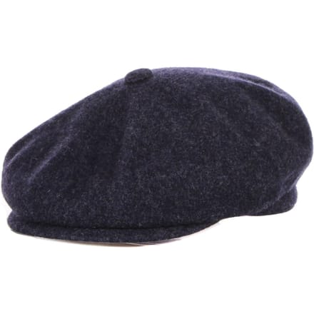 Wool Hawker herenhoed gemeleerd marineblauw