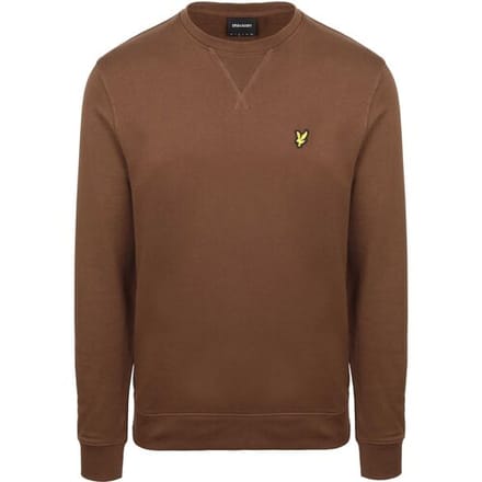 Lyle & Scott Sweat Crewneck Bruin - Maat XXL - Heren - Sweaters