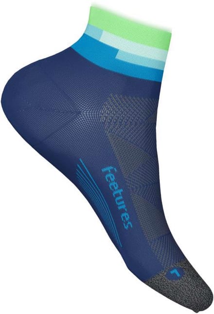Feetures - Elite Ultra Light Quarter - Surfboard Blue - Blauw-Groen / MEDIUM