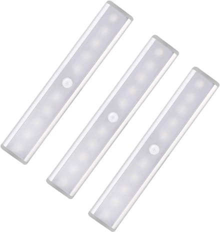 Oplaadbare LED Bewegingssensor Verlichting voor Kast en Nachtkastje (3 Stuks)