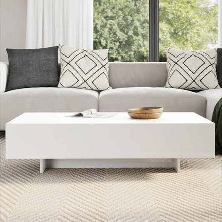 vidaXL - Salontafel - hoogglans - wit
