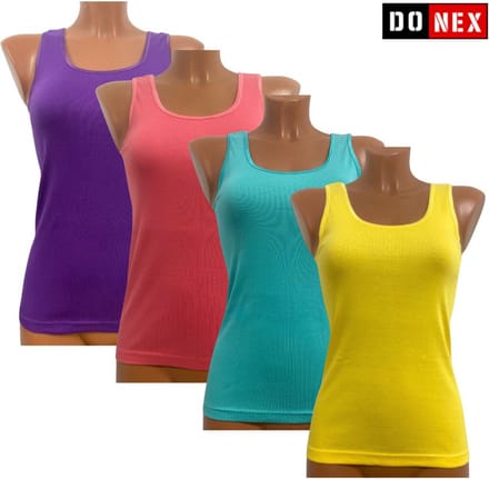 4 Pack Top kwaliteit dames hemd – 100% katoen – Wendy - Maat S