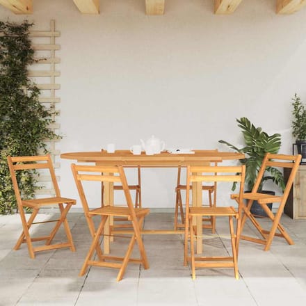 vidaXL - Tuintafel - verlengbaar - 110-160x80x75 - cm - massief - teakhout