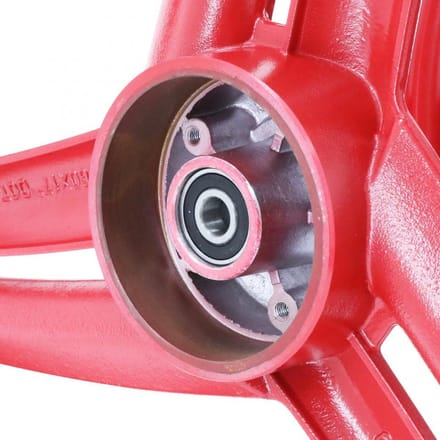 17x1,6 inch grimeca type rode spaakvelgen voor peugeot 103 bromfiets