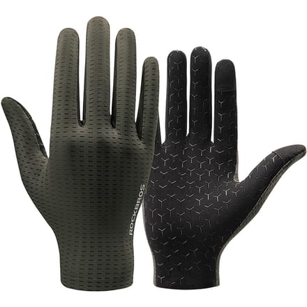 Rockbros Breathable Full Finger Cycling Gloves Size: XL - Green