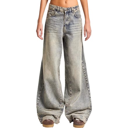 It's Basic - Wide Mid Rise Jeans