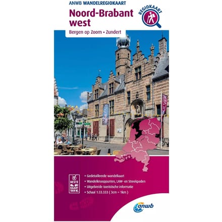 Noord-Brabant West - Anwb Wandelregiokaart - ANWB