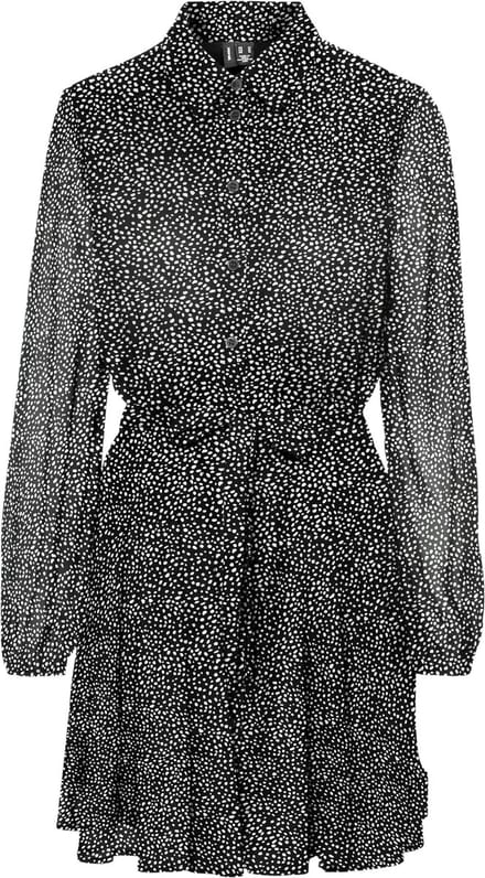 VERO MODA - VMHOLLY LS VOLUME SHORT DRESS WVN GA - Dames - Mini jurken
