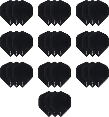 10 Sets (30 stuks) zeer stevige R4X - dart flights - Zwart - darts flights