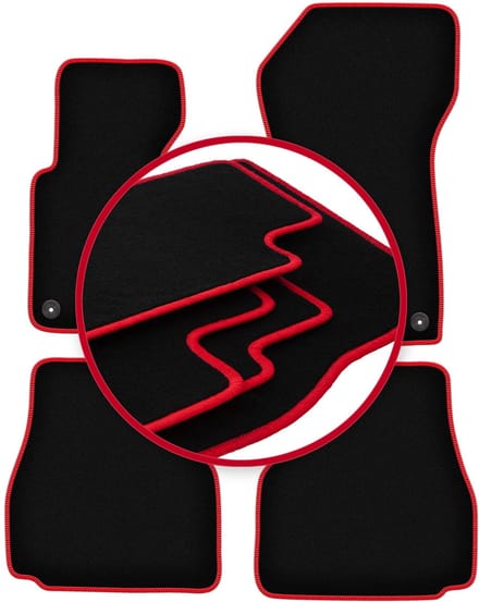 CARLUX-RED automatten voor: BMW 3 E36 cabriolet (1993-2001)