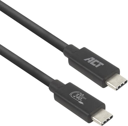 ACT USB4® 20Gbps 240W USB Type-C® kabel, USB-IF gecertificeerd, 2 meter AC7432