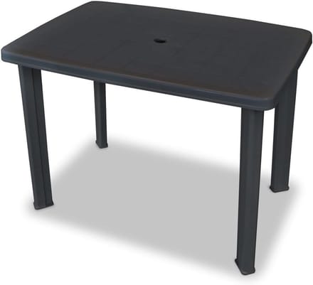 Tuintafel - Buitenmeubel - Terras Genot - Stijlvol Design - 70x100cm - Antraciet