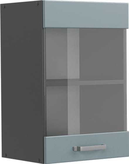 Vicco R-Line Glazen keukenkast – 40 cm Blauw-grijs