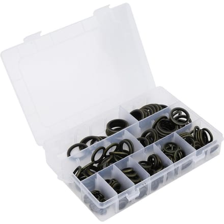 180 stuks M6M24 Olieaftapplug Pakking Onderlegring Set Gevulkaniseerde Afdichtring Kit