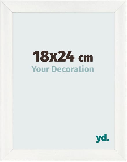 Your Decoration - Fotolijst 18x24 cm - MDF - Wit Geveegd - Pisa