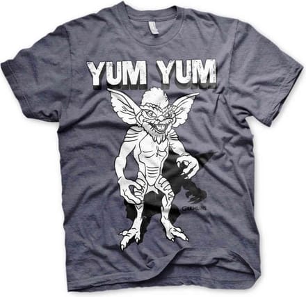 Gremlins Heren Tshirt -L- Yum Yum Blauw