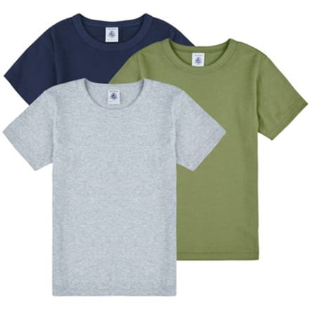 Petit Bateau  T-shirt Korte Mouw 3 TEE SHIRTS MC