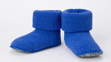 Pantoffels Woody Teddy - Hoogblauw