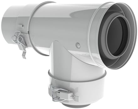 Remeha T-stuk met afdichtdeksel PPS, DN 80/125, M85051W