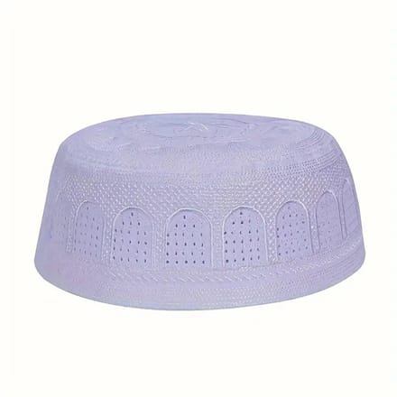 Nivard Joodse Hoed - Keppeltje - Joods - Kippah - Jodendom - Wit - 59 cm
