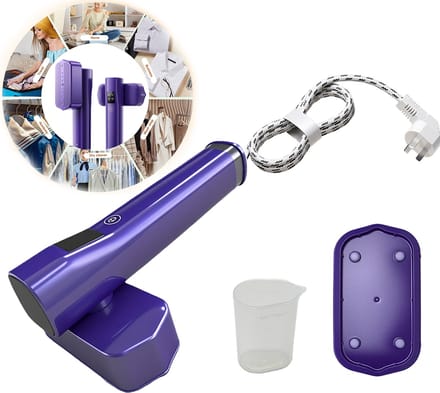 Draagbare Handstomer & Stoomstrijkijzer – Met EU-Steker & Accessoires