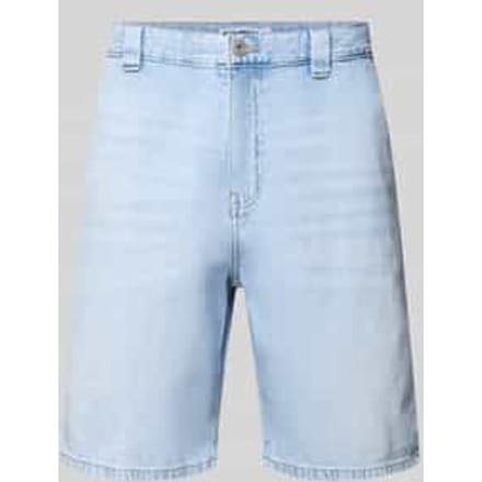 regular fit jeansshorts van puur katoen