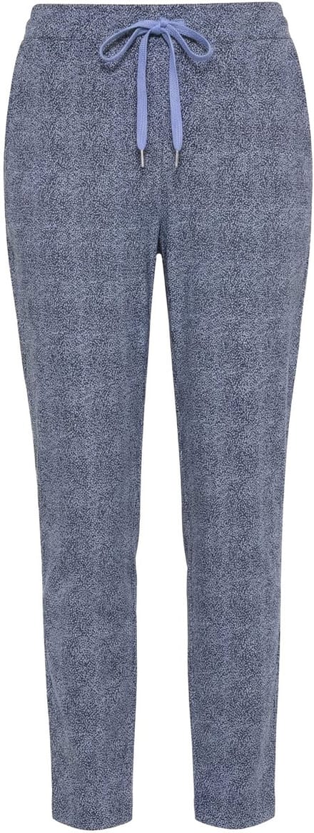 MIAMODA - Dames - Broek luipaardmotief elastische tailleband - Grijs - Maat 48