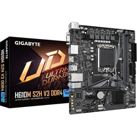 GIGABYTE H610M S2H V3 DDR4 Moederbord - Intel H610 - Intel LGA1700 - DDR4 RAM - Micro-ATX