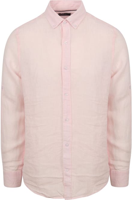 Suitable Overhemd Linnen Lichtroze - Maat XXL - Heren - Casual Shirt