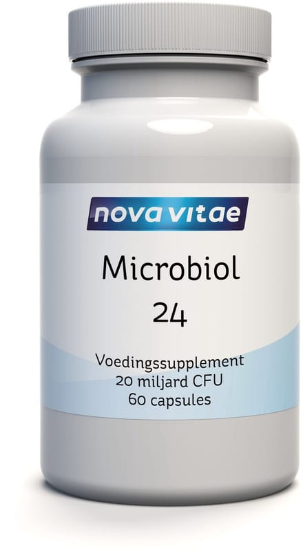 Nova Vitae - Microbiol 24 - 20 Miljard CFU - biotica met Inuline en GOS - Microbioom - 60 capsules