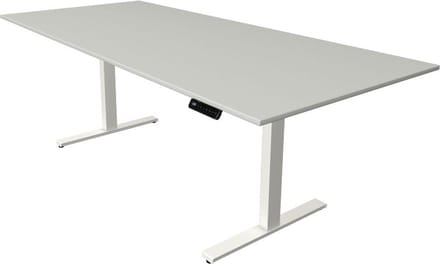 Zit sta bureau Move-3 licht grijs 225x100cm elektrisch verstelbaar