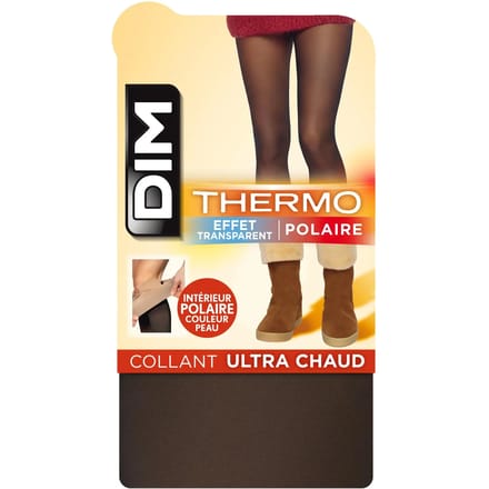 Dames fleece panty DIM effet transparent Thermal 80D