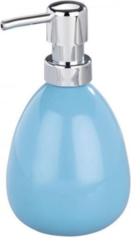 Zeepdispenser Wenko Polaris Keramiek Lichtblauw 9x9.5x16.2cm