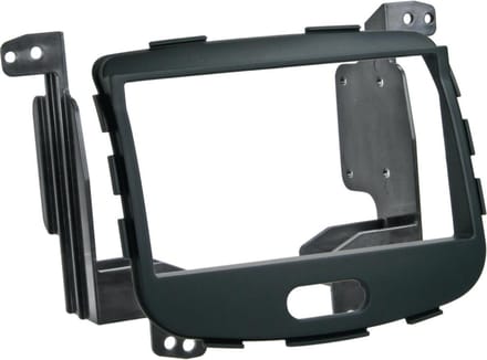 2-DIN Paneel geschikt voor Hyundai I10 (PA) 2008-2013 - Kleur: Rubbertouch zwart