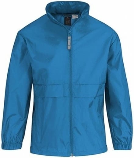 Windjas/regenjas voor jongens aquablauw 5-6 jaar