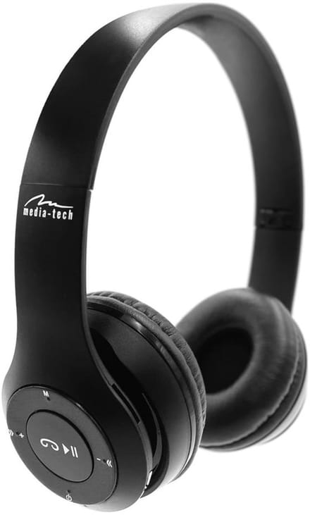 Media-Tech - Headset - draadloze hoofdtelefoon, Bluetooth 5.1, FM-radio, MT3591