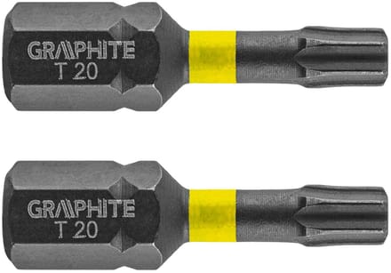 Graphite TX20 - Schroefbit - 25mm - Udarowe Bity - S2 Staal