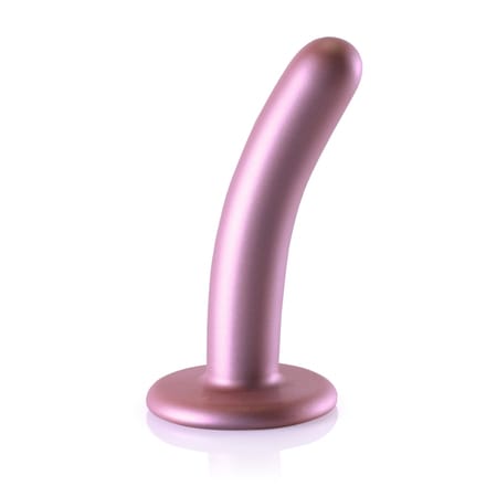 Shots - Ouch! OU819ROS - Smooth G-Spot Dildo - 5'' / 12 cm - Rose Gold